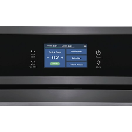 Frigidaire Frigidaire 30-in. Double Electric Convection Wall Oven, Black Stainless Steel FCWD3027AD